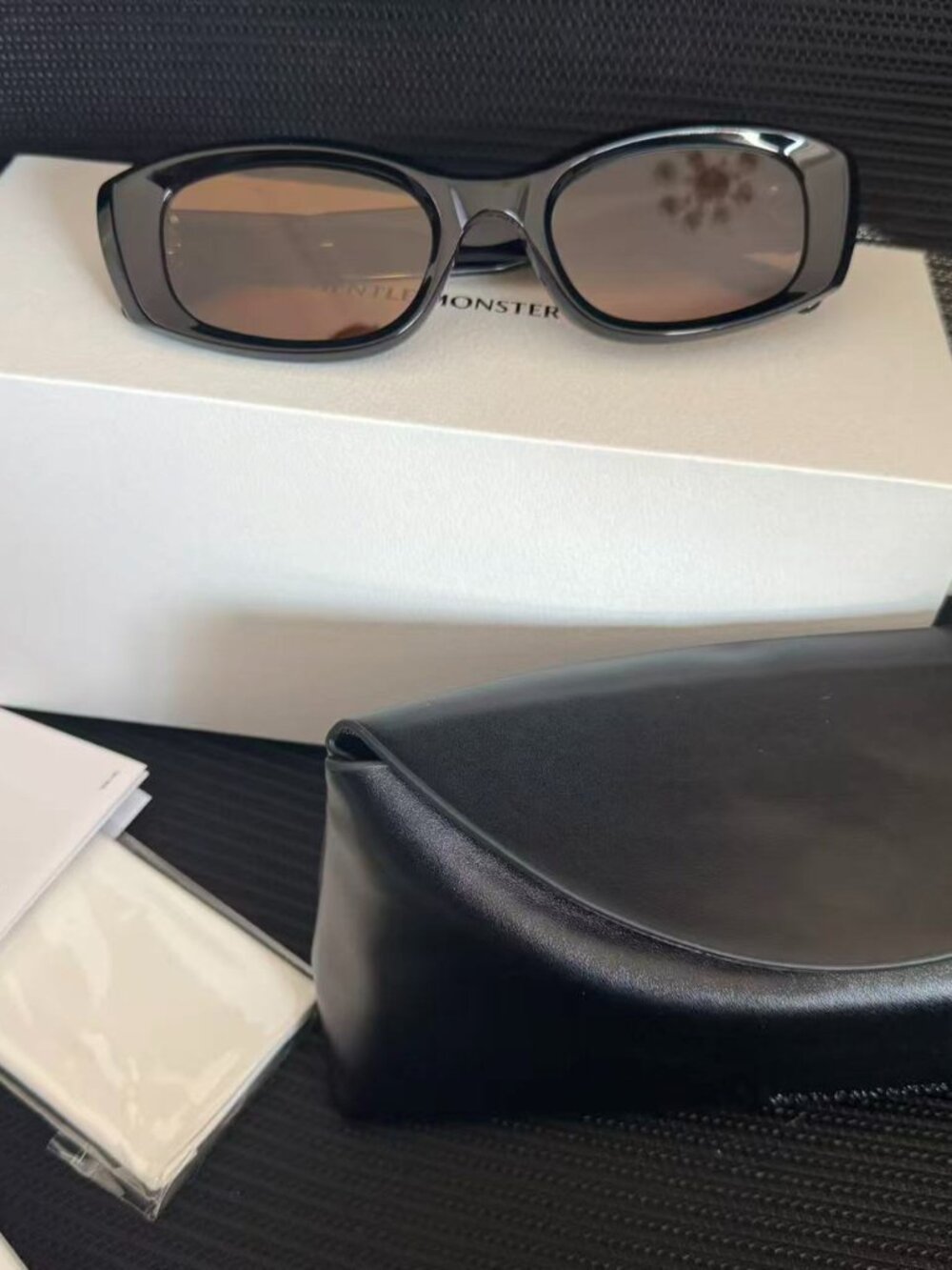 Gentle Monster LIX Black Brown Lens Sunglasses